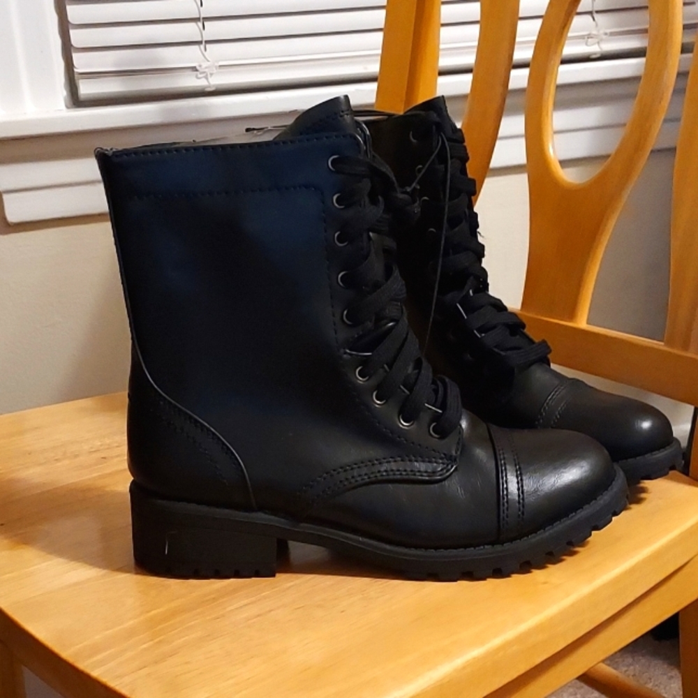 Black Combat Boots